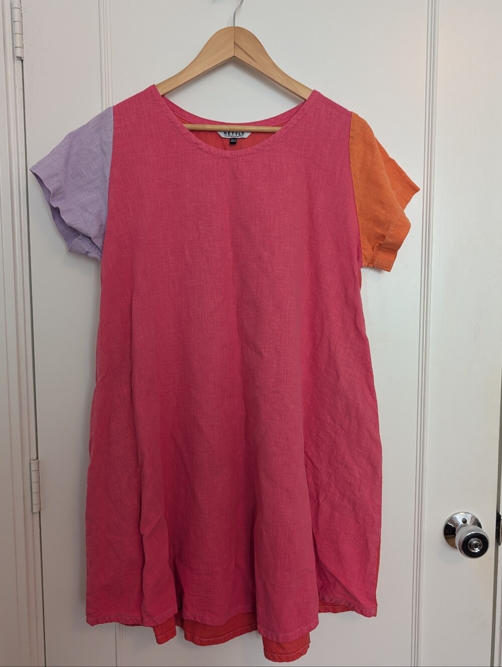 Nettle Trapeze Linen Shift Dress - XS/S